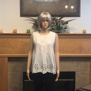 WHITE BEATRICE TOP-BLOUSE IS WHITE-LIGHTWEIGHT-NOT LINED